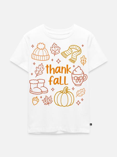 Dank Herbst - Kinder Premium Bio T-Shirt - Weiß