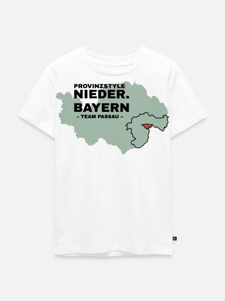 Niederbayern | PASSAU - Kinder Premium Bio T-Shirt - Weiß