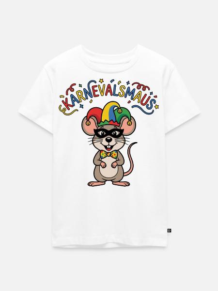 Karnevalsmaus Karneval Köln Kölner Karnevals Maus - Kinder Premium Bio T-Shirt - Weiß