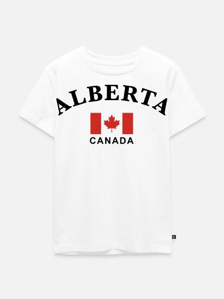 Alberta, Kanada - Kinder Premium Bio T-Shirt - Weiß