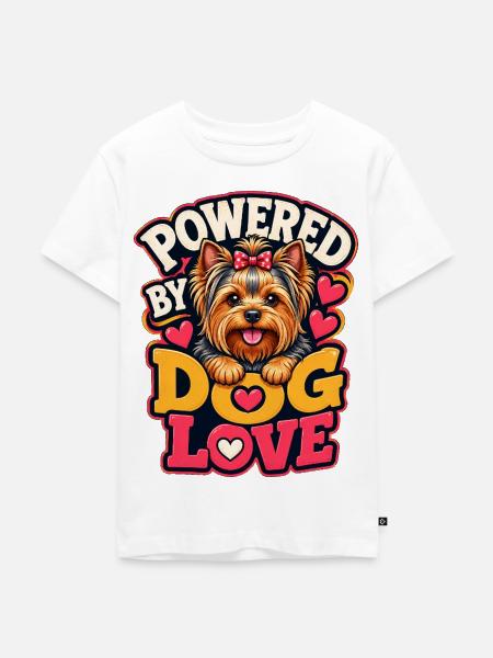 Yorkshire Terrier - Kinder Premium Bio T-Shirt - Weiß