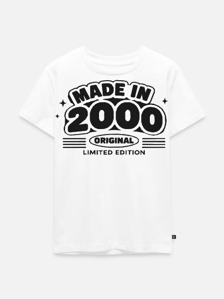 2000 Original Limited Edition - Kinder Premium Bio T-Shirt - Weiß