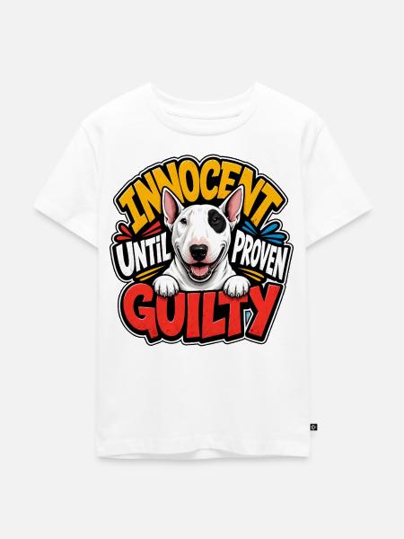 Bullterrier - Kinder Premium Bio T-Shirt - Weiß