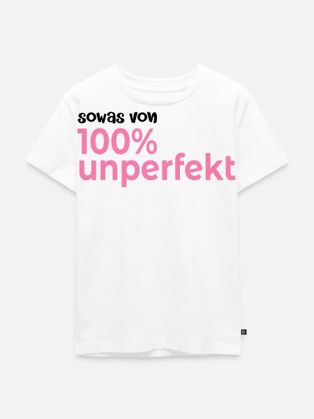 Hundert Prozent Unperfekt - Kinder Premium Bio T-Shirt - Weiß