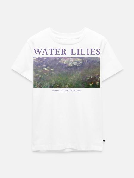 Seerosen Impressionismus Kunst Giverny - Kinder Premium Bio T-Shirt - Weiß