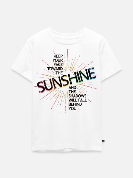 Sunshine - Kinder Premium Bio T-Shirt - Weiß