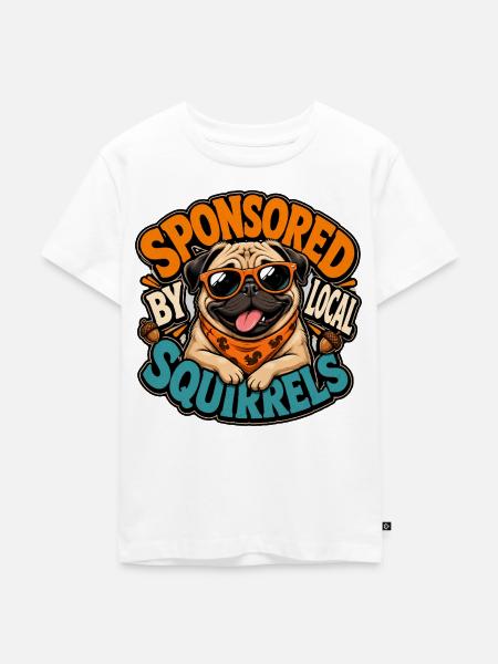 Mops - Kinder Premium Bio T-Shirt - Weiß