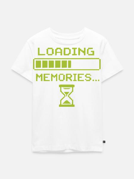 Ladezeiten der Erinnerungen - Kinder Premium Bio T-Shirt - Weiß