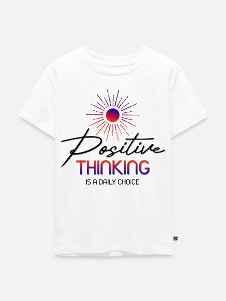 Positive_Thinking - Kinder Premium Bio T-Shirt - Weiß