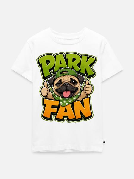 Mops - Kinder Premium Bio T-Shirt - Weiß