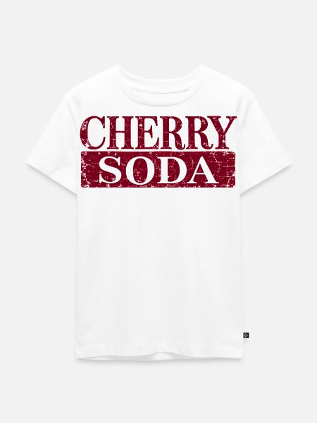 Distressed Cherry Soda - Kinder Premium Bio T-Shirt - Weiß