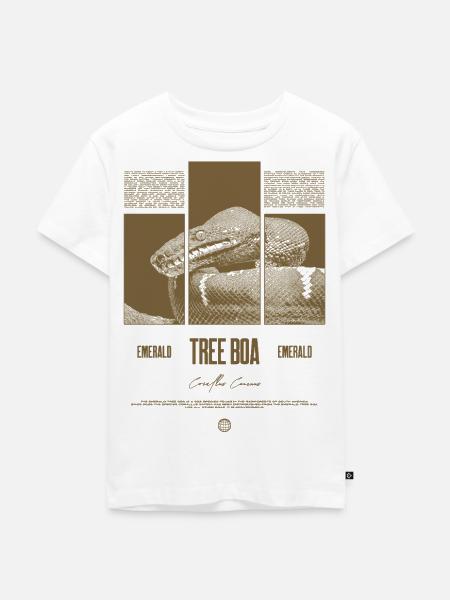 Smaragdbaumboa-Schlangenbesitzer und Reptilienhalter - Kinder Premium Bio T-Shirt - Weiß