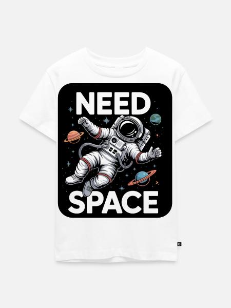 Astronauten Humor - Kinder Premium Bio T-Shirt - Weiß