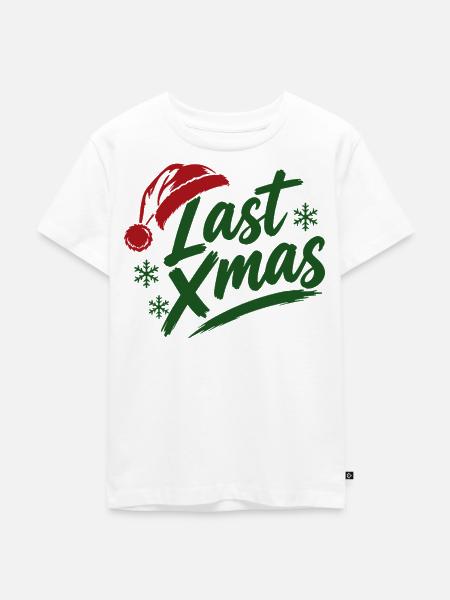 Last Xmas Mütze - Kinder Premium Bio T-Shirt - Weiß