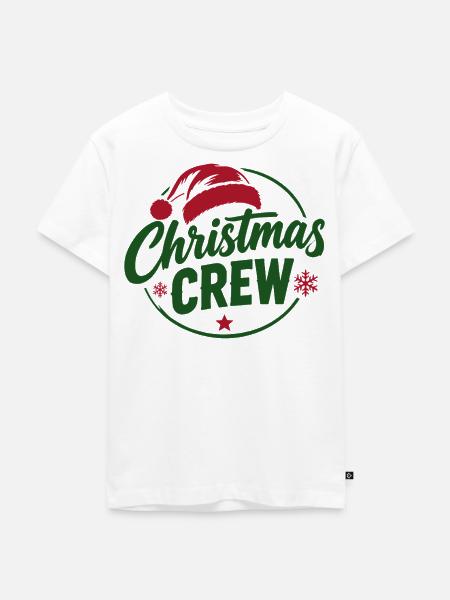 Weihnachts Crew Logo - Kinder Premium Bio T-Shirt - Weiß