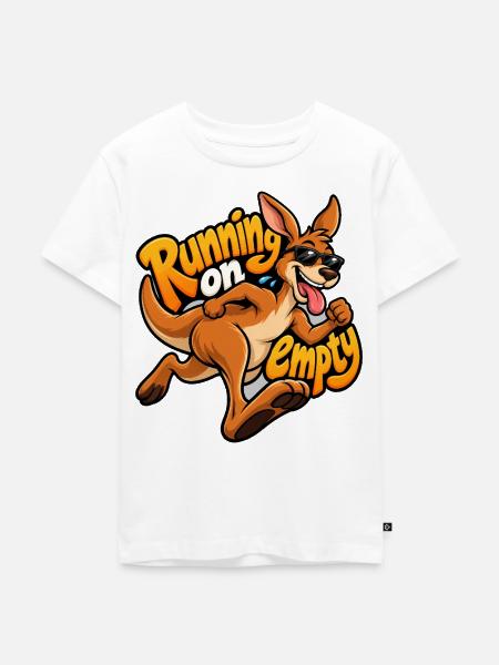 Känguru - Kinder Premium Bio T-Shirt - Weiß