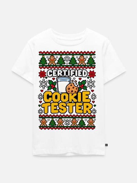 Zertifizierter Cookie Tester - Kinder Premium Bio T-Shirt - Weiß