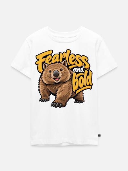 Wompatti - Kinder Premium Bio T-Shirt - Weiß