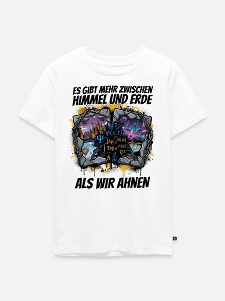 Weltenbruch: Formeln, Neonstädte - Kinder Premium Bio T-Shirt - Weiß
