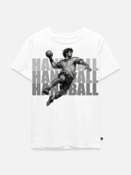Handball - Kinder Premium Bio T-Shirt - Weiß