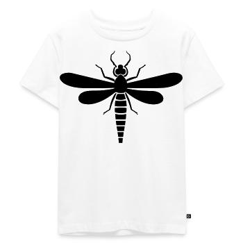Libelle - Kinder Premium Bio T-Shirt - Weiß - Vorne - Hailey (125cm)