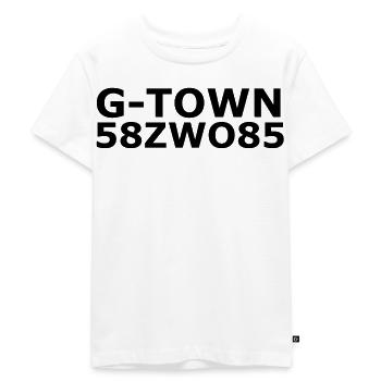 G Town - Gevelsberg Hood - Kinder Premium Bio T-Shirt - Weiß - Vorne - Hailey (125cm)