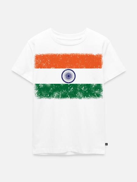 Indien - Kinder Premium Bio T-Shirt - Weiß