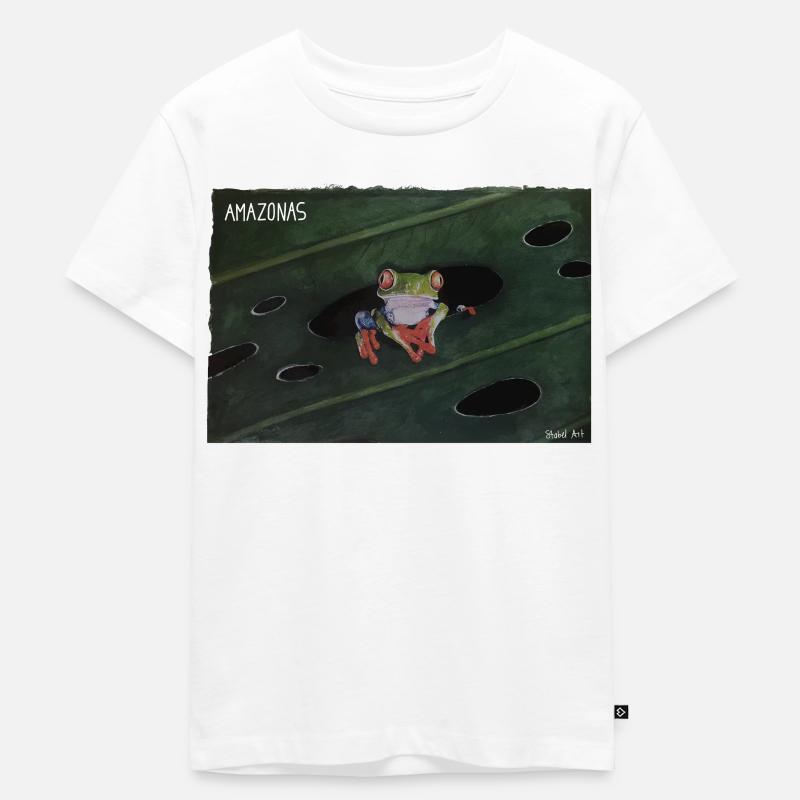 Amazonas - Kinder Premium Bio T-Shirt - Weiß
