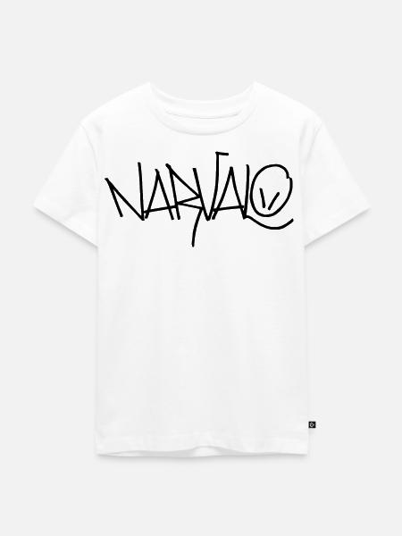 schwarz narvalo - Kinder Premium Bio T-Shirt - Weiß