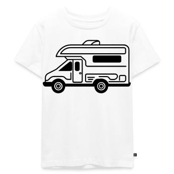 Wohnmobil - Kinder Premium Bio T-Shirt - Weiß - Vorne - Hailey (125cm)