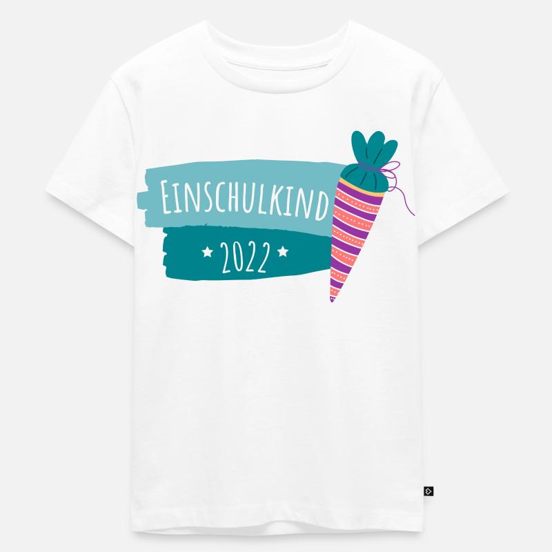 EINSCHULKIND 2022 - Kinder Premium Bio T-Shirt - Weiß