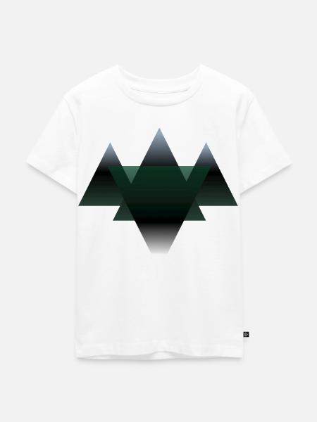 Moderne Berge - Kinder Premium Bio T-Shirt - Weiß