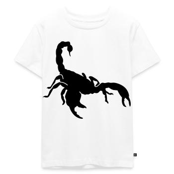 Skorpion - Kinder Premium Bio T-Shirt - Weiß - Vorne - Hailey (125cm)