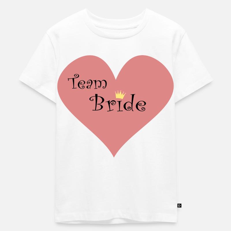 team bride - Kinder Premium Bio T-Shirt - Weiß
