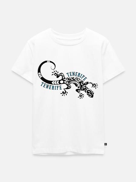 Tenerife Gecko - Kinder Premium Bio T-Shirt - Weiß
