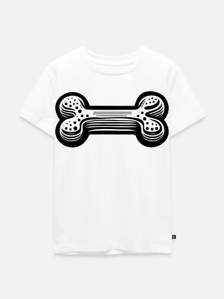 Knochen - Kinder Premium Bio T-Shirt - Weiß
