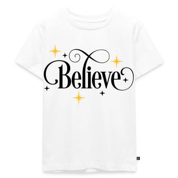Glauben - Kinder Premium Bio T-Shirt - Weiß - Vorne - Hailey (125cm)