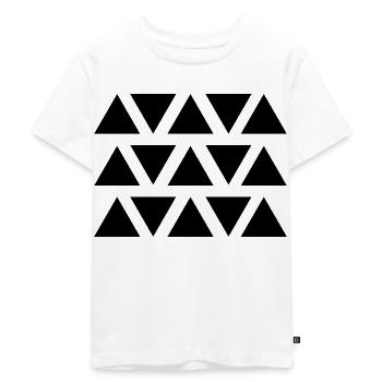 Triangle geometric shape - Kids Premium Organic T-Shirt - white - Front - Hailey (125cm)