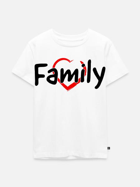 Family - Kinder Premium Bio T-Shirt - Weiß