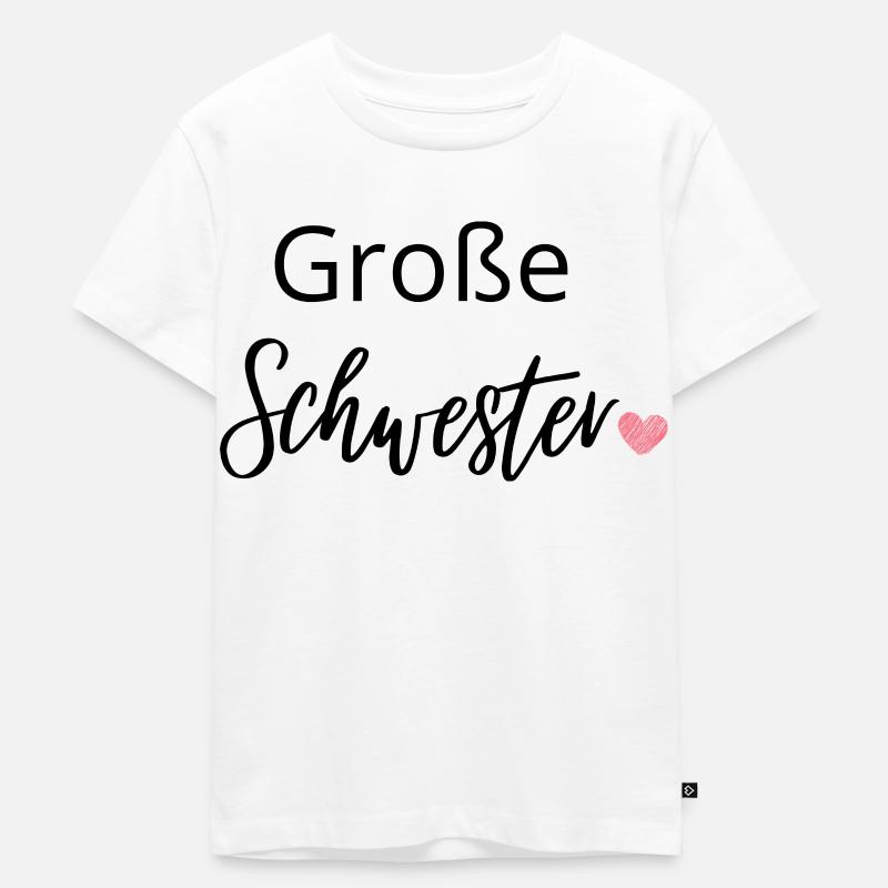 Große Schwester - Kinder Premium Bio T-Shirt - Weiß