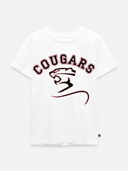 Basketball Cougar - Kinder Premium Bio T-Shirt - Weiß
