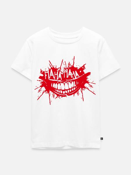 Smily - Kinder Premium Bio T-Shirt - Weiß