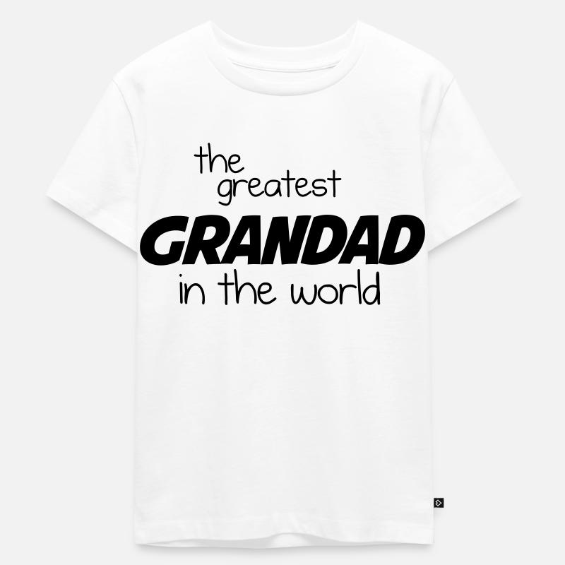 Der größte Opa der Welt - Kinder Premium Bio T-Shirt - Weiß