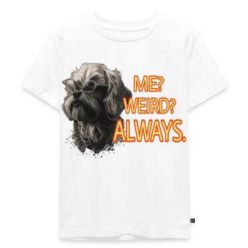 Lustiger Hund mit Spruch - Kinder Premium Bio T-Shirt - Weiß - Vorne - Hailey (125cm)