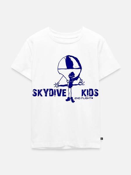 Skydive Kids - Kinder Premium Bio T-Shirt - Weiß
