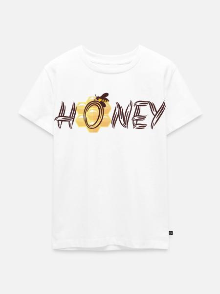 honey - Kinder Premium Bio T-Shirt - Weiß