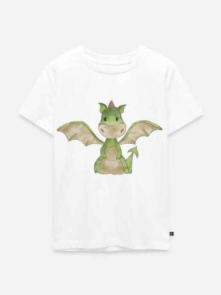 Drache Diego - Kinder Premium Bio T-Shirt - Weiß