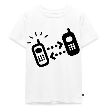 phone - T-shirt Premium bio Enfant - blanc - Devant - Hailey (125cm)