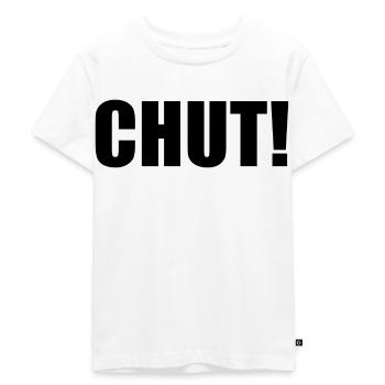 Be quiet - Kids Premium Organic T-Shirt - white - Front - Hailey (125cm)