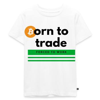 Né pour le commerce - T-shirt Premium bio Enfant - blanc - Devant - Hailey (125cm)